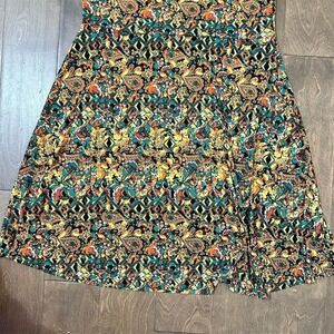 LuLaRoe‎ Women's 2XL Multicolor Floral Geometric Maxi Skirt